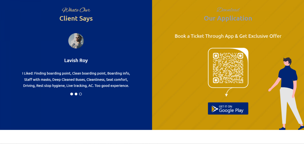 Chamunda Bus : Website Platform  screenshot 2