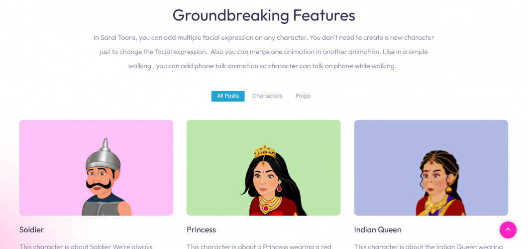 Saral Toons Animation Platform screenshot 1