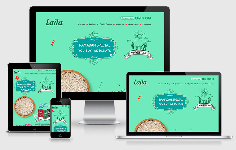 Laila Foods - Business Website screenshot 1
