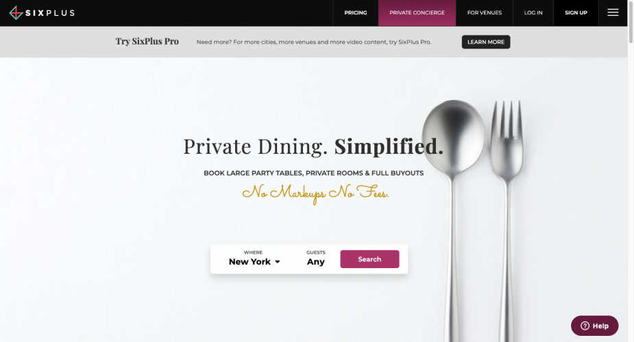 SixPlus - Exclusive Private Dining Reservation Pla screenshot 2