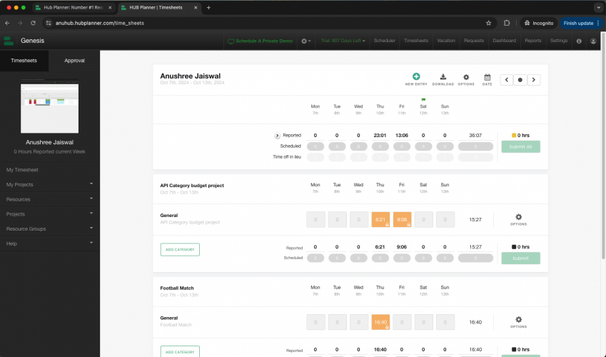 Resource Management Platform | Automation + Manual Testing screenshot 2