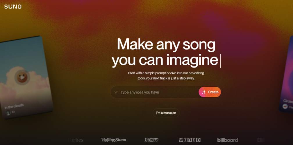Suno: Text-to-Music AI Engine for Instant Audio Composition screenshot 1