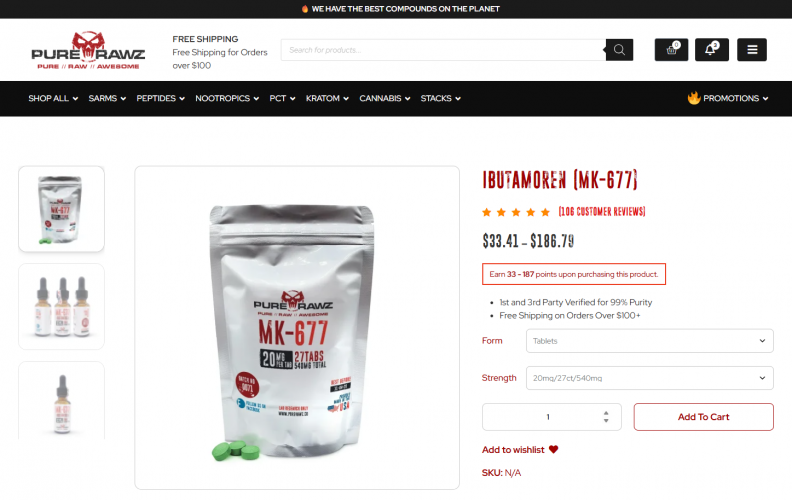 PureRawz – High-Performance E-commerce Website screenshot 1