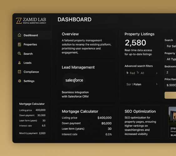 Property Listing and Sales Lead Generation Solution screenshot 1