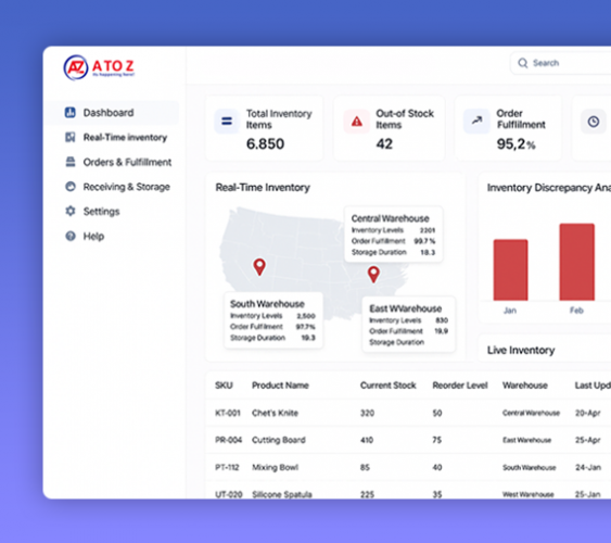 Warehouse Inventory Management Solution screenshot 1