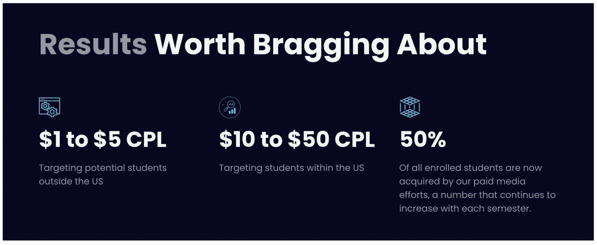 PPC for Major University screenshot 1