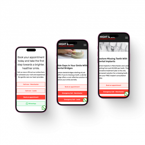 Night and Day Emergency Dentist - SEO and PPC  screenshot 3