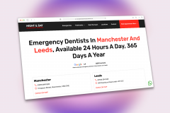 Night and Day Emergency Dentist - SEO and PPC 