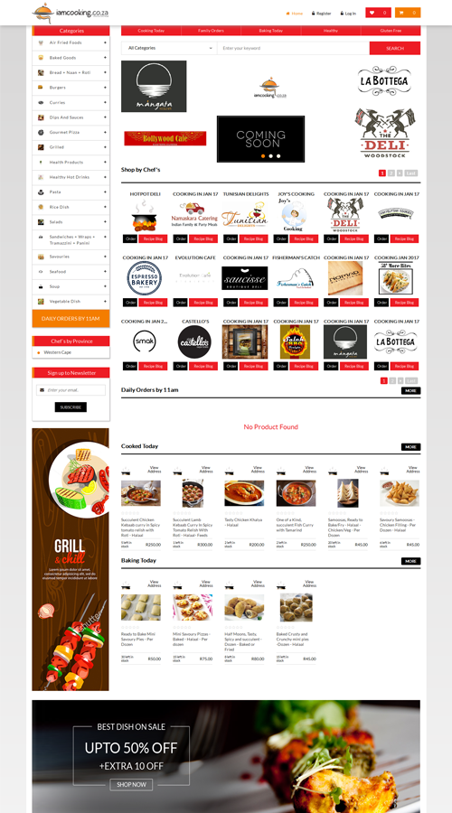 Online Food Ordering Website screenshot 1