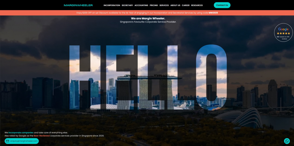 Margin Wheeler – Corporate Services Portfolio screenshot 1