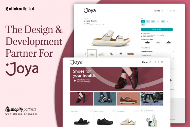 Joya Shoes UAE Website Project screenshot 1