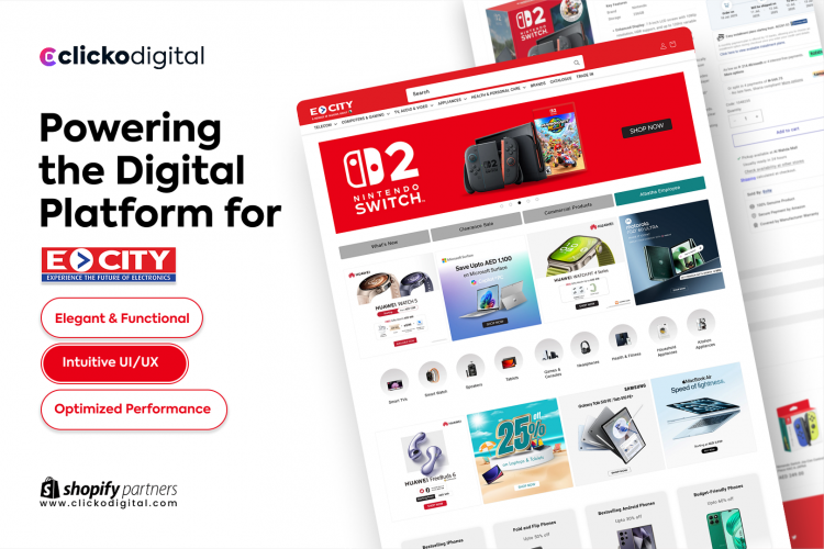 Ecity Website Project screenshot 1