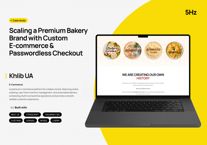 Scaling a Premium Bakery Brand with Custom E-commerce & Passwordless Checkout screenshot 1