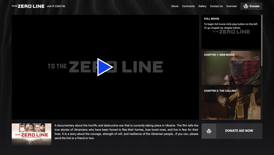 A Multi-Purpose Platform for Awareness & Support: Amplifying Documentary Reach screenshot 1