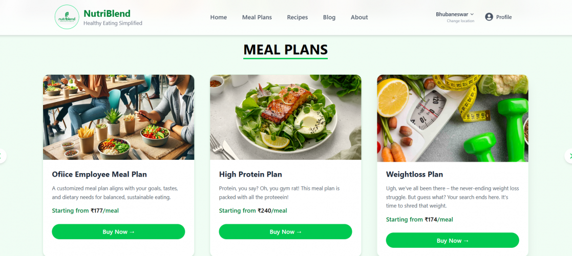 Nutrition app devlopment screenshot 2