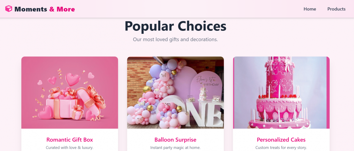 Event planning app screenshot 1