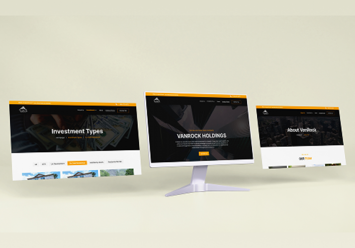 Financial Website for VanRock Holdings screenshot 1