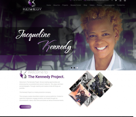 Web Design for The Kennedy Project screenshot 1