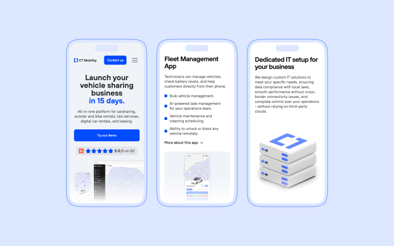 CT Mobility: Drives Growth With UX/UI Revamp screenshot 4