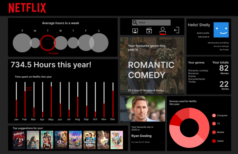 Netflix dashboard ui screenshot 3