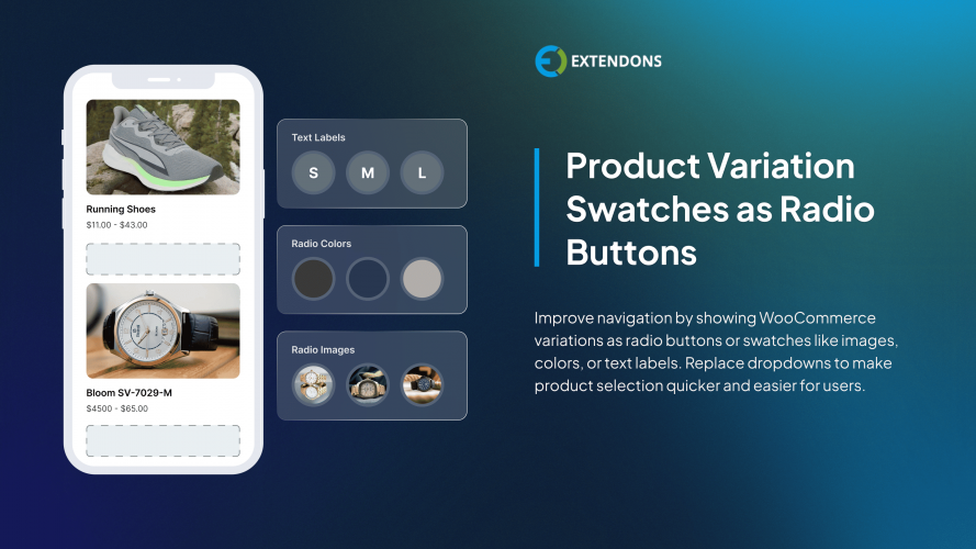 Variations as Radio Buttons for WooCommerce screenshot 5