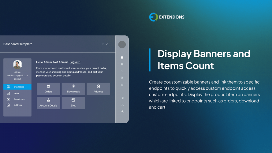 Customize Account Page & User Dashboard for WooCommerce screenshot 2