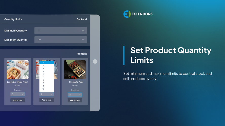 Product Quantity Dropdown for WooCommerce screenshot 1