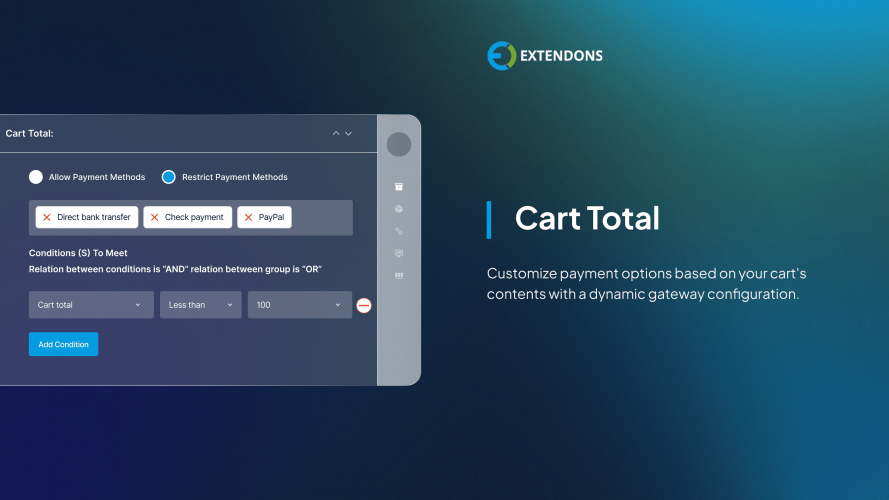 Advance Conditional Payment Methods for WooCommerce screenshot 3