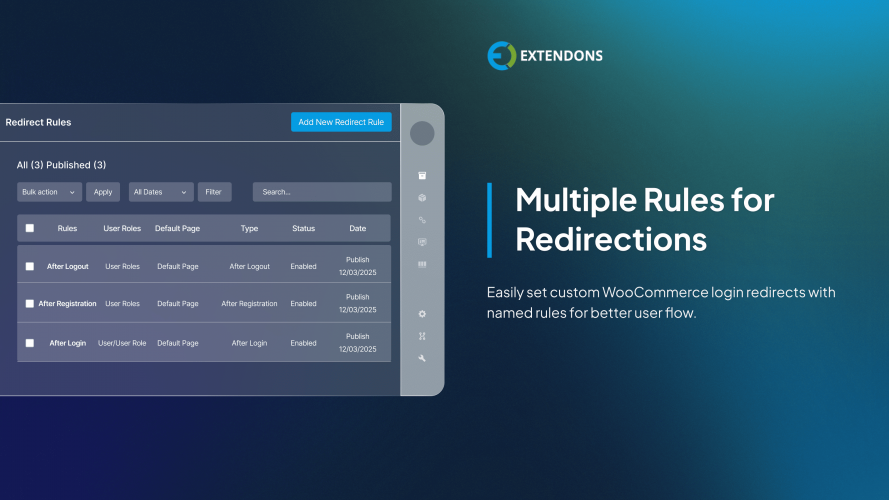 Redirect User After Login And Register for WooCommerce screenshot 1