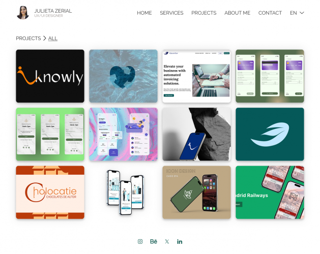 SEO-Friendly Portfolio for Designer screenshot 2