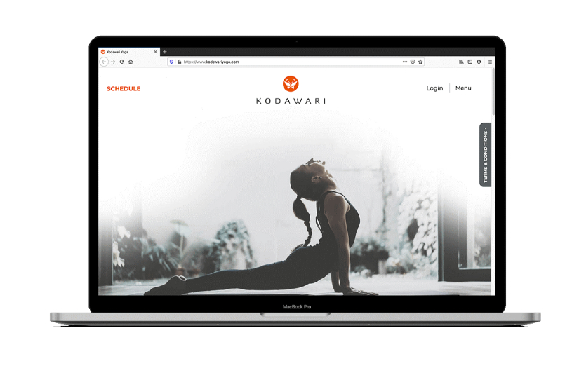 Kodawari Yoga Website screenshot 2