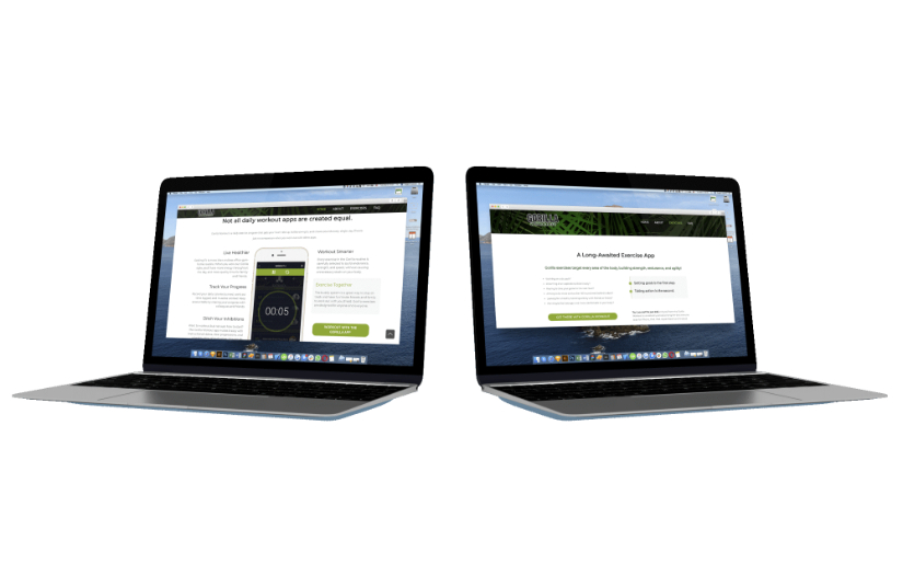 Gorilla Workout Website screenshot 2