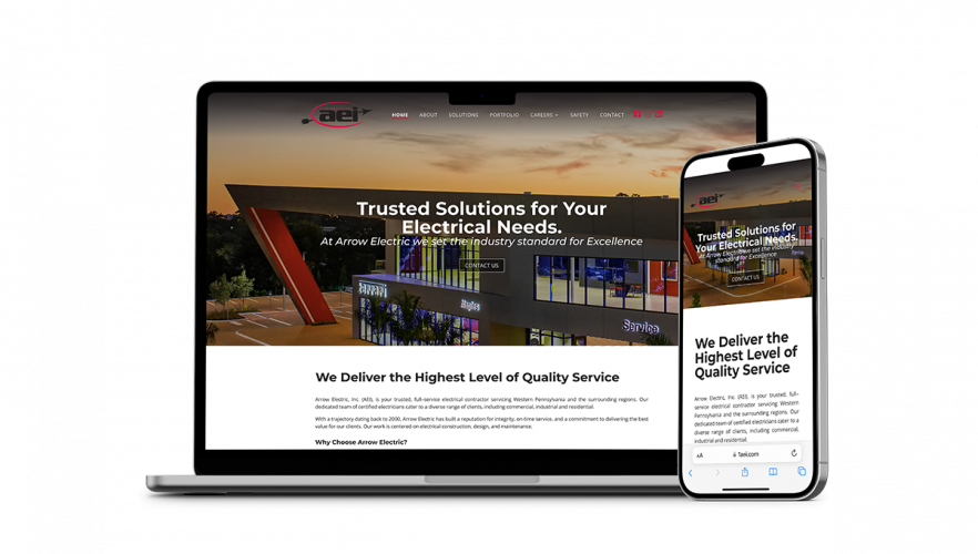 Arrow Electric Website and Digital Marketing  screenshot 1