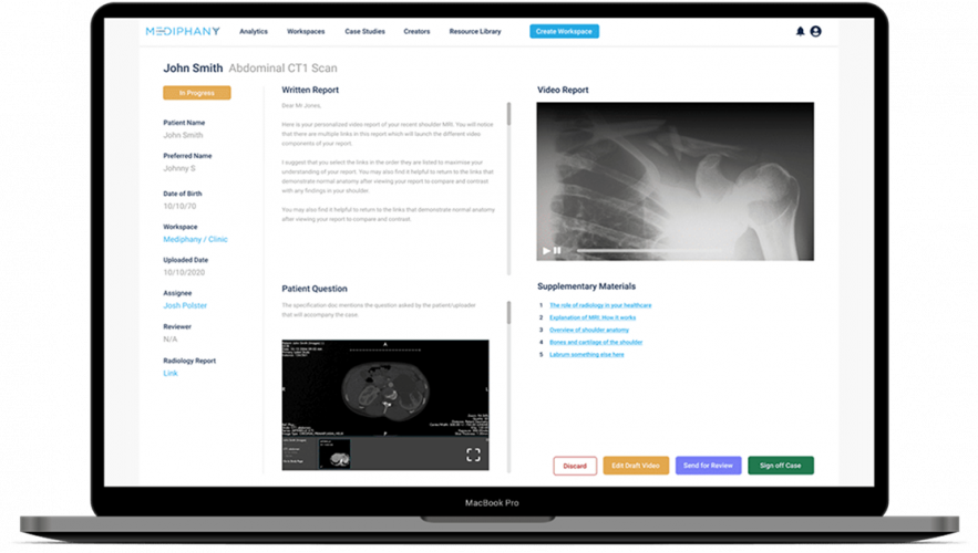 Mediphany: AI-Powered Radiology Reporting Platform screenshot 2