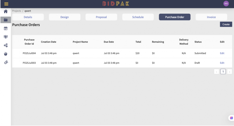 BidPak screenshot 2