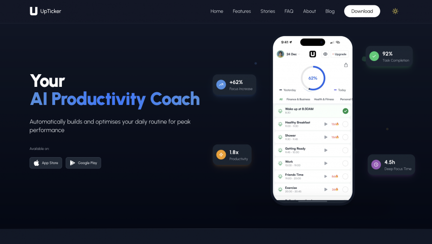 UpTicker screenshot 2