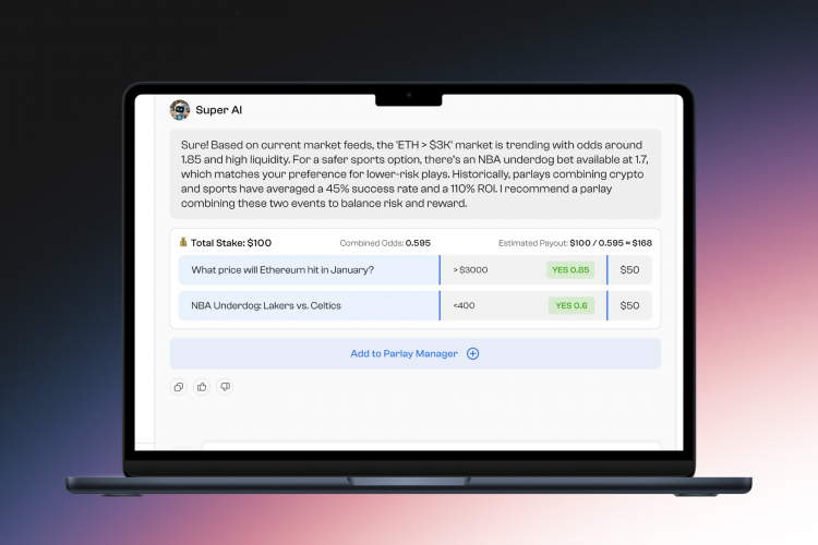 SUPERCOMBO: AI-Powered Prediction Markets screenshot 1