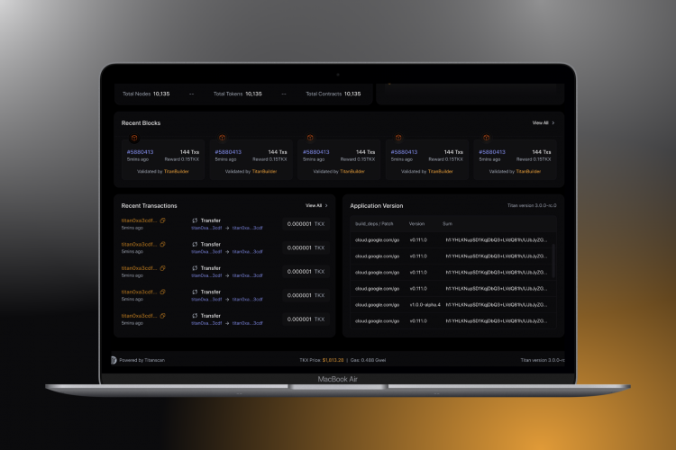 TitanScan — The Backbone Explorer for TitanChain screenshot 2