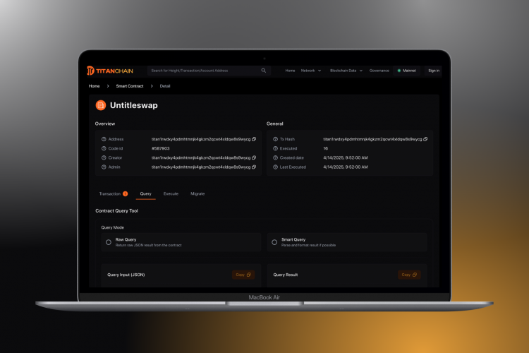 TitanScan — The Backbone Explorer for TitanChain screenshot 1