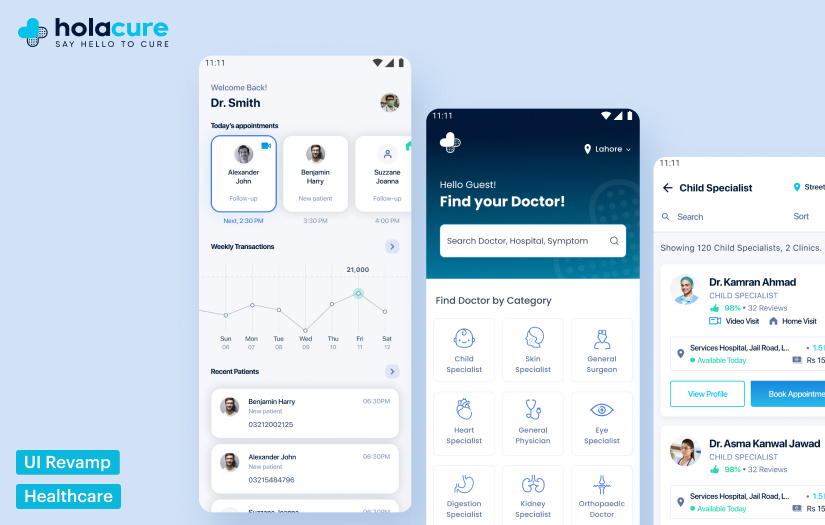 Holacure - Healthcare Solution Design screenshot 1