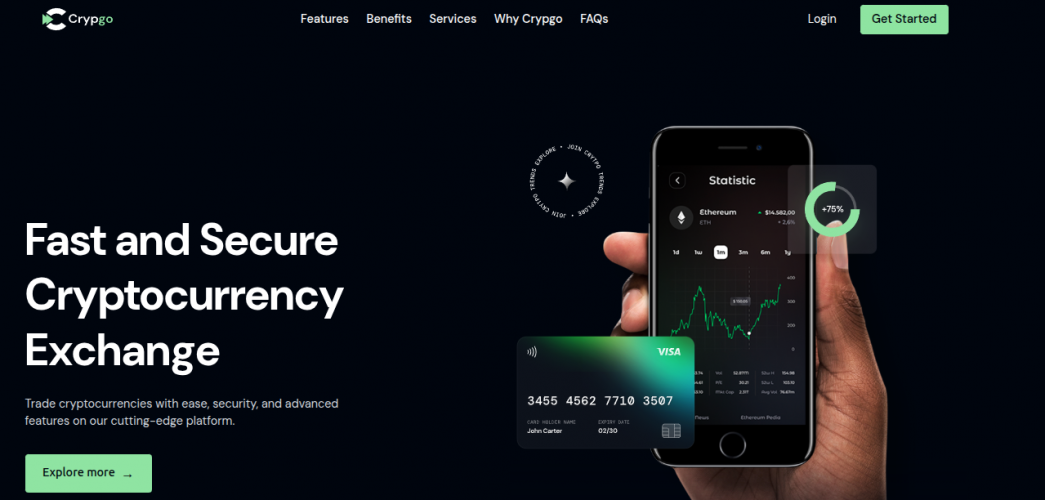 Web Application for Crypgo screenshot 1