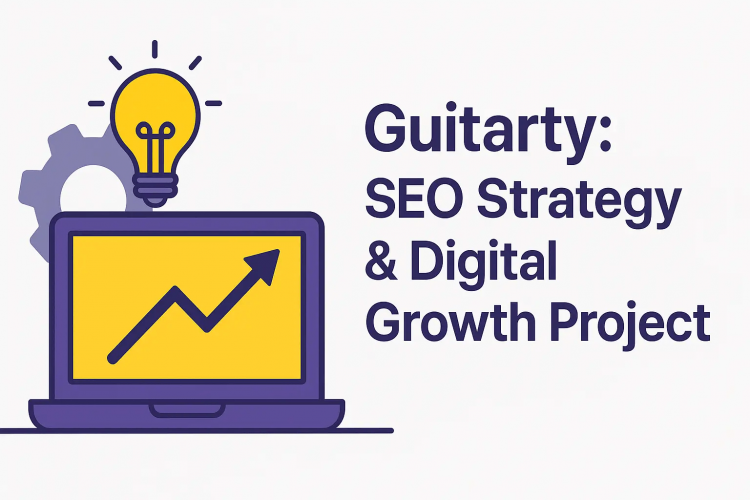 Guitarty : SEO Strategy and Digital Growth Project screenshot 1