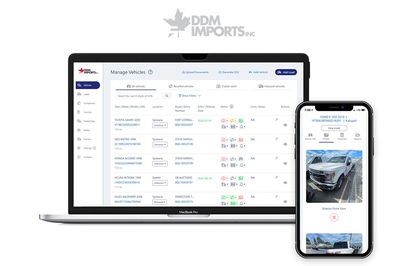 DDM Imports Mobile Friendly Web App screenshot 1