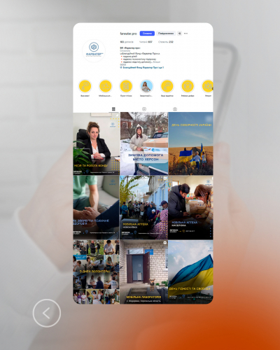 SMM and targeting for the Farvater Pro Charity Foundation screenshot 2