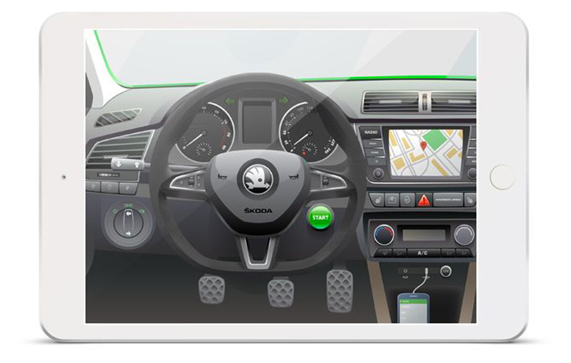 Interactive connected car game. Client: Škoda Auto screenshot 1