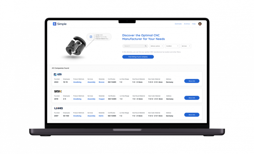 AI-POWERED SAAS FOR CNC MANUFACTURERS screenshot 1