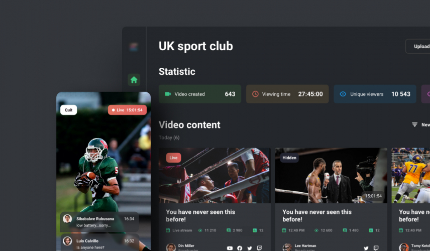 LIVE SPORTS VIDEO STREAMING APP screenshot 1
