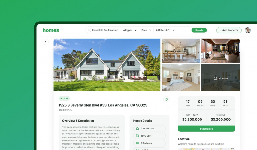 SOFTWARE DISCOVERY PHASE FOR A REAL ESTATE BIDDING PLATFORM screenshot 1