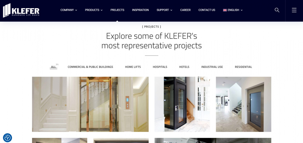 Klefer Website Development screenshot 2