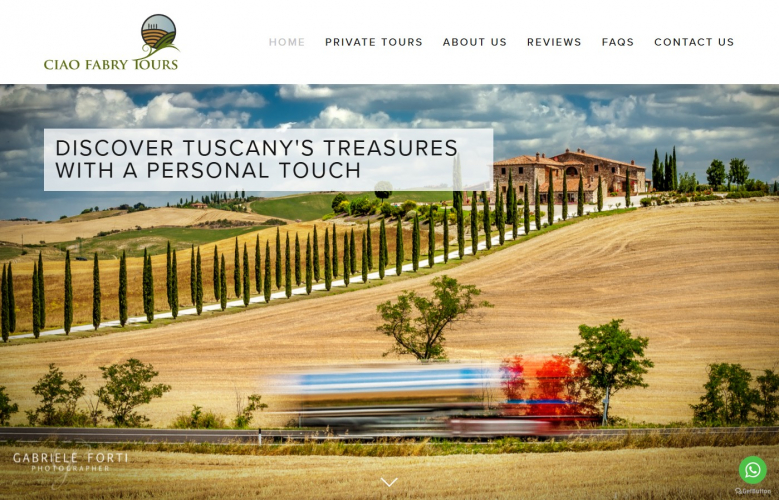 Website Redesign for Ciao Fabry Tours – Personalized Travel in Tuscany screenshot 2